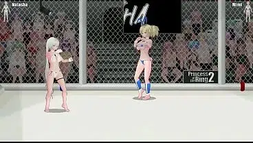 Hot women in lesbian acts in Princess of ring 2 hentai game new video