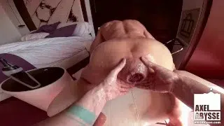 Inked Axel Abysse Wrecks Yowei Asshole Outdoor