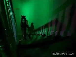 Lesbians play in BDSM scene