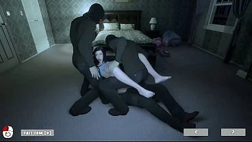 3 secret men fucked this horny bitch. Gangbang while no one is home.