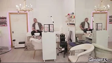 Busty shemale gives client vip treatment