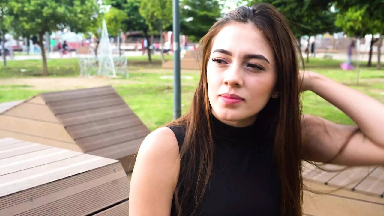 Colombian nymphomaniac caught in an unknown park – Camila Mush