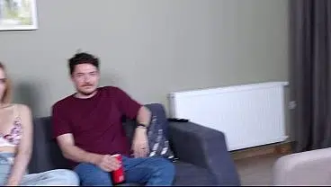 Cuckold hubby watching his Young Wife get Fucked in the Anal Casting!