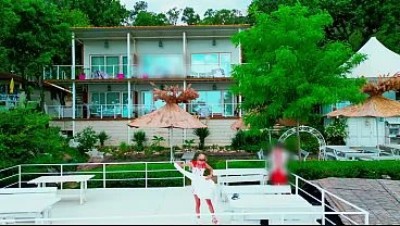 DRONE POV at nirvana beach in Bulgaria SFW