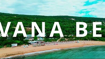 DRONE POV at nirvana beach in Bulgaria SFW
