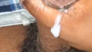 ebony solo stroking black cock until I cum | @blvdjodi