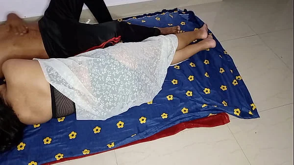 Horny Step-aunty made her step nephew fuck her when husband was not in the mood for sex In night when she horny for fuck