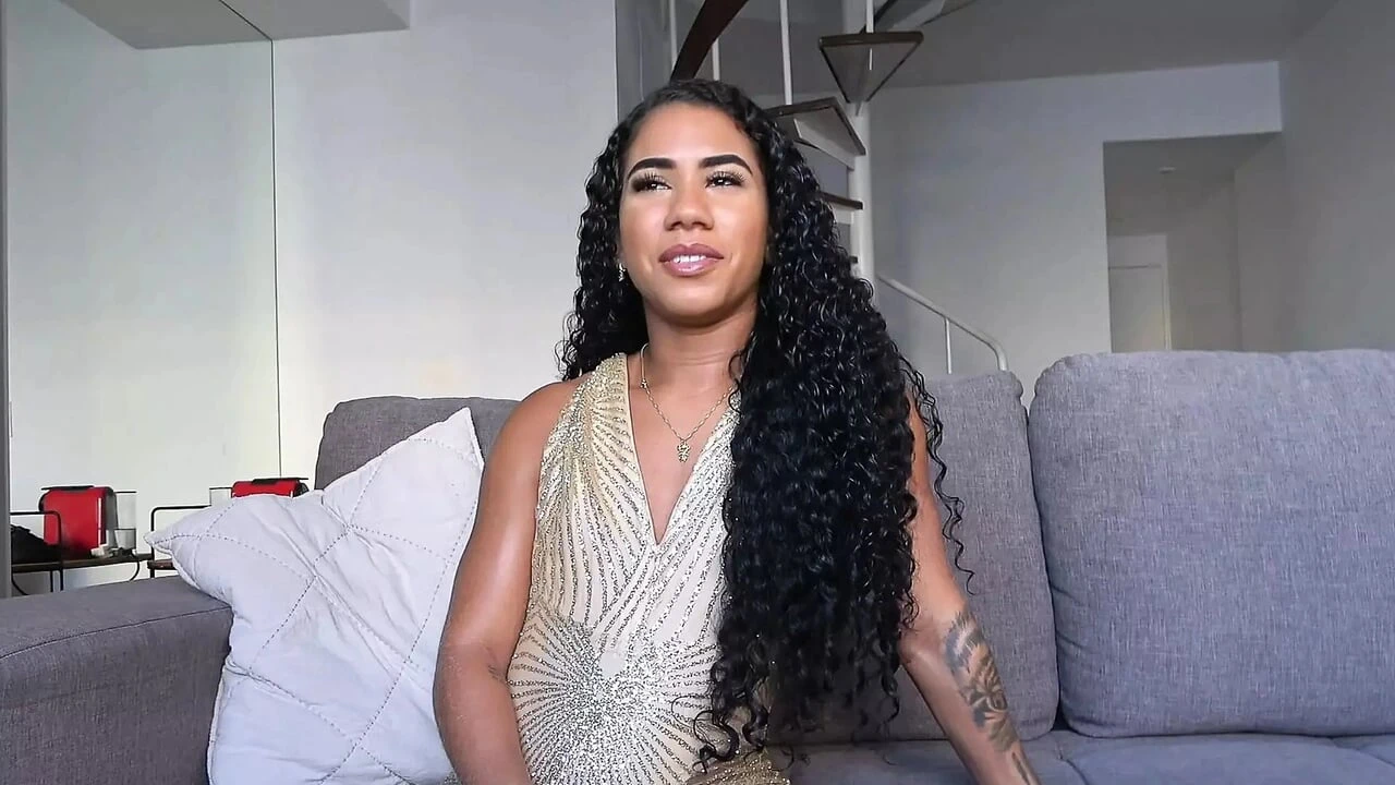 Hot Brazilian fitness model fucked hard by her XXXL agent!