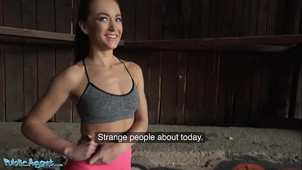 Public Agent – POV reality outdoors as guy stops jogger with great body and offers her cash for showing her ass and then sucking his thick cock before letting him slide inside her pussy ending with facial cumshot