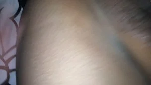 Quick cum inside her pussy