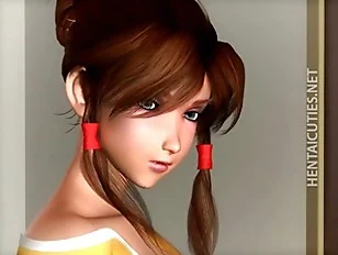 Redhead 3D hentai hoe gives oral sex