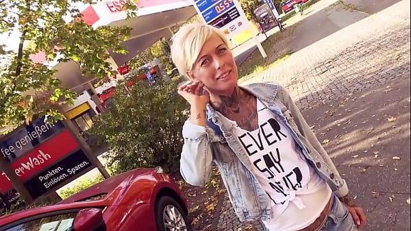 Risky German Public Sex with Blonde Milf