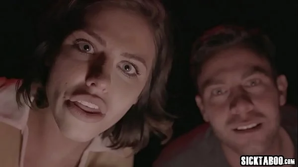 Sexy teen and her partner taken by aliens for foursome