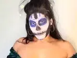 Amateur voyeur webcam BBW sucks cock for facial