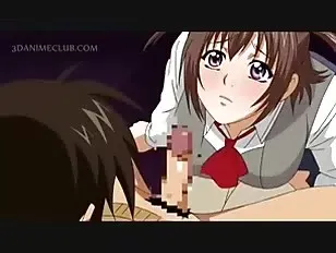 Anime babe in big tits gets fuck hole nailed doggy style