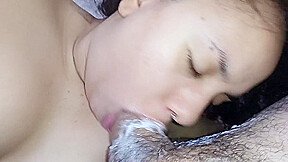 Deep Throat And Thirsty For Sperm, Fucks To The Hilt Until Eating Of Creampie
