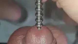 拘束阳具和睾丸插尿道棒