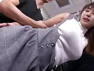 Fuck a sexy Japanese girl with big tits on the underground
