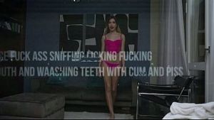 Ass sniff lick Face Fuck Puke Fuck and teeth washed with cum and piss