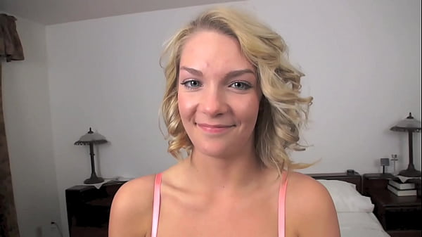 ALLY BROOKS Cute Blonde Teen POV Blowjob and HUGE MESSY Facial!!
