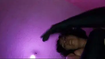 Chubby girl puts her hairy pussy in your face. Facesitting POV