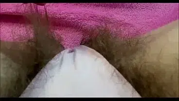 Edging orgasm making my panties wet with pussy juice hairy bush big clit