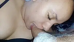 Extreme Gagging, With Her Greedy Mouth She Fucks, Until She Feels The Creampie Dripping