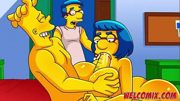 Fucking the hot MILF in the kitchen – Simpsons Porn Comics