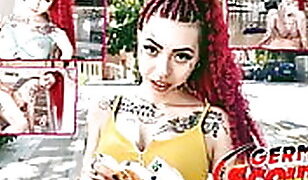 GERMAN SCOUT – CRAZY REDHEAD TEEN PANTERA PICKED UP FOR A SEX CASTING