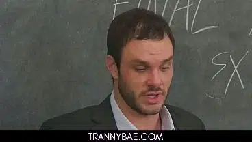 Hot Ladyboy Pounded After Class