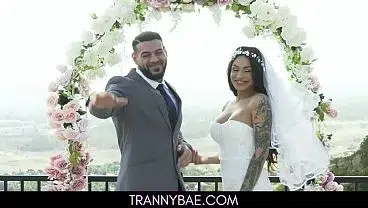 Hot Latina Shemale Bride Analed On Her Wedding Night