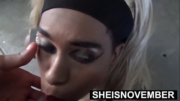 I’m Pumping Hot Cum Inside My Stepsister Throat Outside, Blonde Ebony Babe Msnovember Giving Kinky Stepbrother Oral-Sex Blowjob While His Erect Dick Ejaculate On Her Chin, Risky Dirty Taboo Stepfamily Fauxcest By Msnovember
