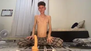 Leaked: Kedoimath’s OnlyFans | Twink riding a big dildo