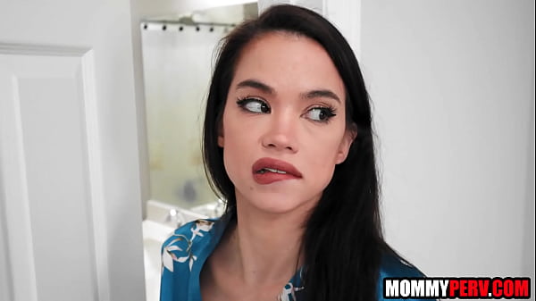 My asian stepmom was spying on me in the shower! | MommyPerv