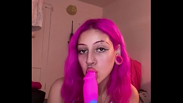 Nali Marie Dildo Slobbering Solo Female Sloppy Blowjob