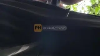 Risky outdoor bareback sex with this cute Asian boy.