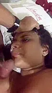 Sexy Bitch Eating Cum From Dick Of Her Bf