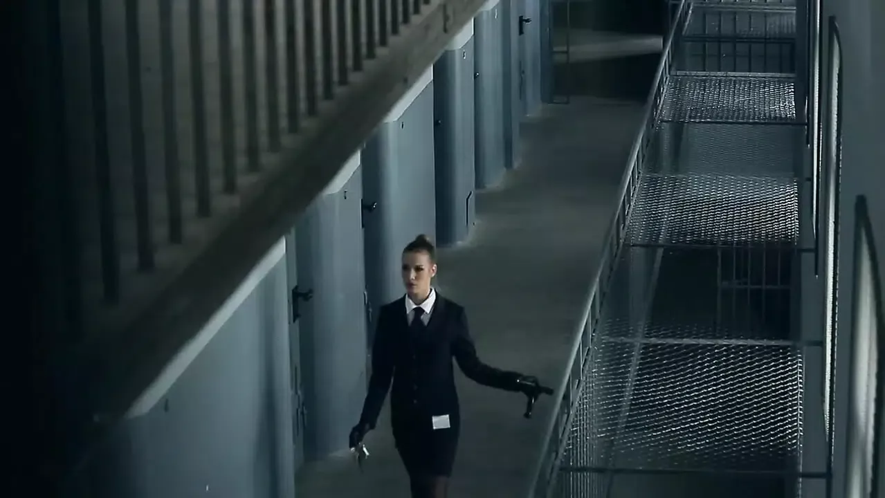 Hot sex in a prison cell