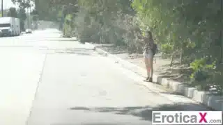 A young man sees a lonely girl , Karlie Brooks, hitchhiking, and pulls over to give her a ride. While driving he discovers she has no place to stay, so he offers her to stay at his place.