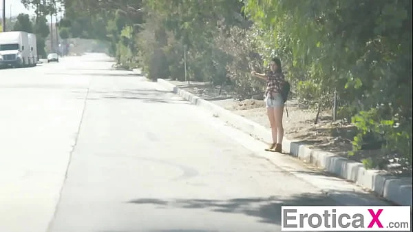 A young man sees a lonely girl , Karlie Brooks, hitchhiking, and pulls over to give her a ride. While driving he discovers she has no place to stay, so he offers her to stay at his place.