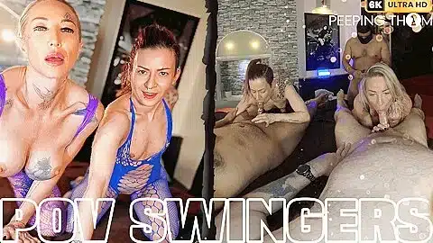Bianca Peeping Thom And Badass Daisy In Two Girl Party Pov