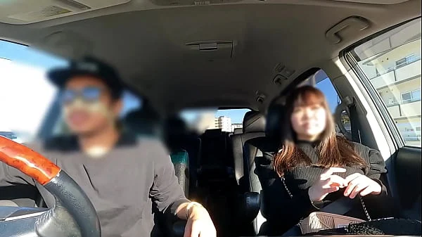 ドライブ中に『車で犯されたい』と 突如カーセックス勃発　【顔出し】【近距離】