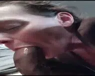 Fat MILF Sucks Off Black Dick