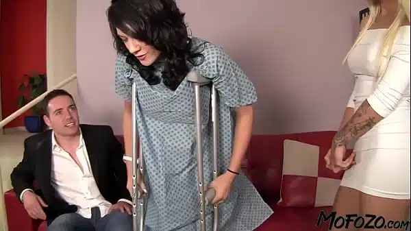 MOFOZO.com – Black-Haired Girlfriend Hired A Hooker For Her Boyfriend
