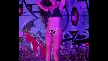 Neon night fun and beauty flashing
