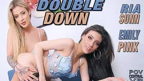 Ria Sunn And Emily Pink In And Double Down