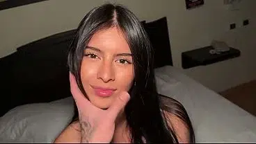 Sexy Colombian gets fucked by her boss! FACIAL!