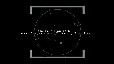 Shemale Monica M – Anal Orgasm with Vibrating Butt Plug