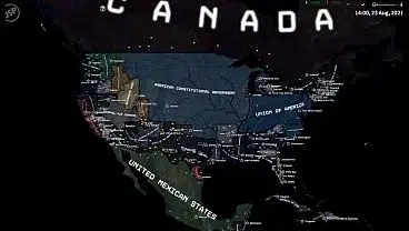 The Fire Rises: Second American Civil War (2021-2027) [Time-lapse Hoi4]