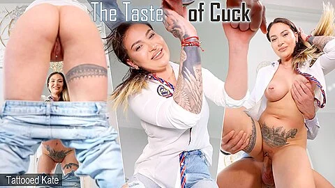 The Taste Of Cuck With Tattooed Kate